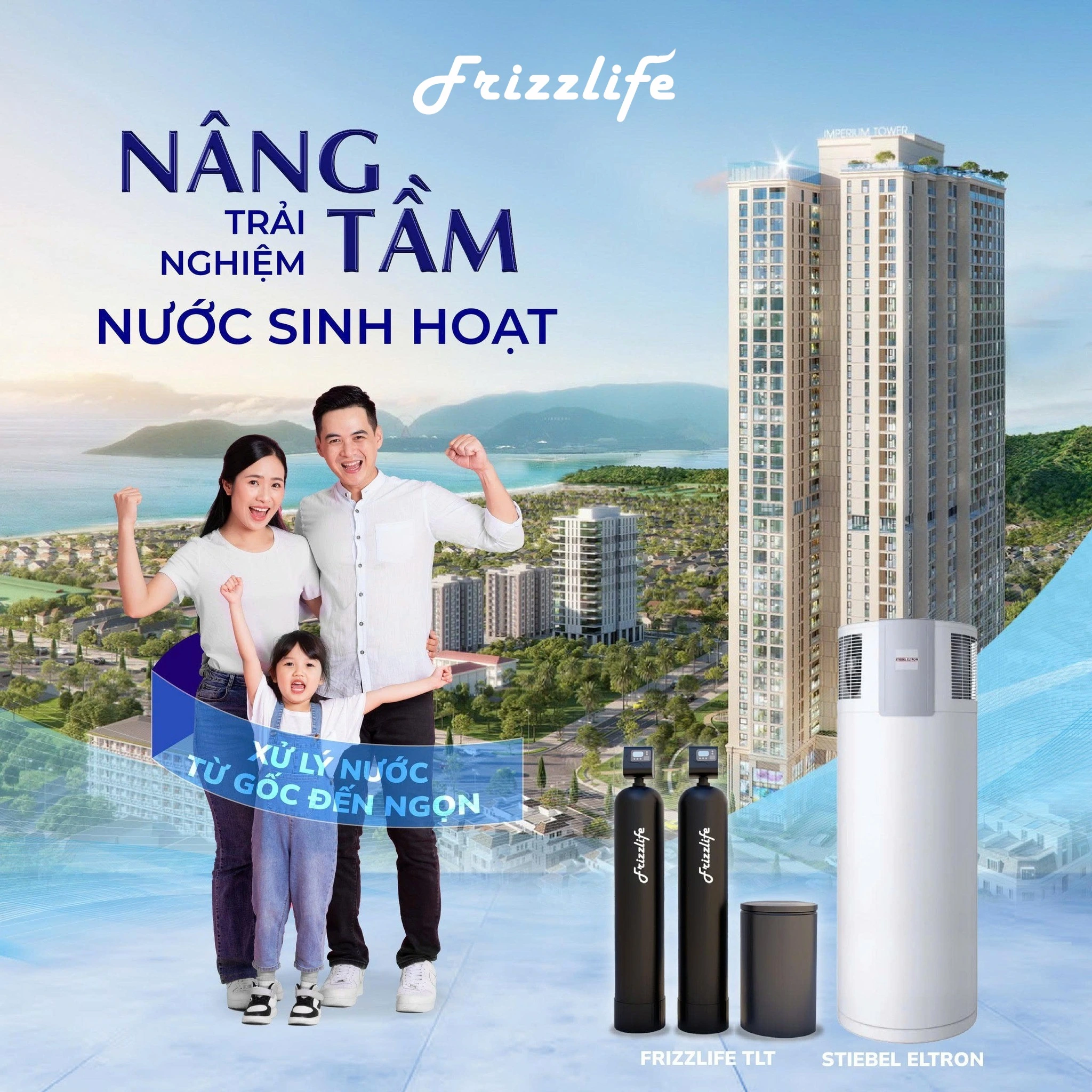 Lọc tổng đầu nguồn Frizzlife phân phối chính hãng bởi DeluxeHome