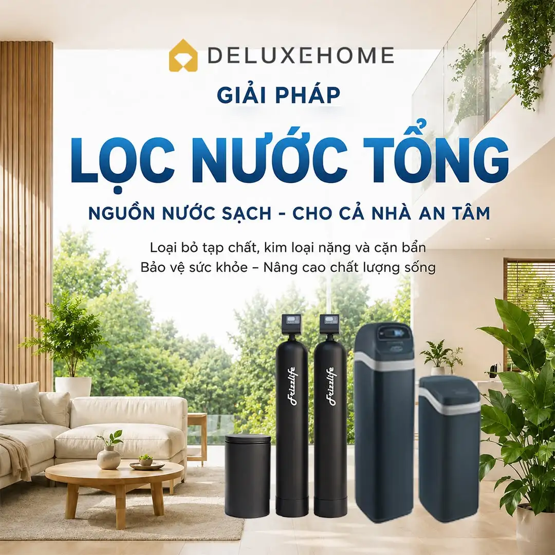 Hệ thống lọc đầu nguồn cung cấp nước sạch cho cả nhà