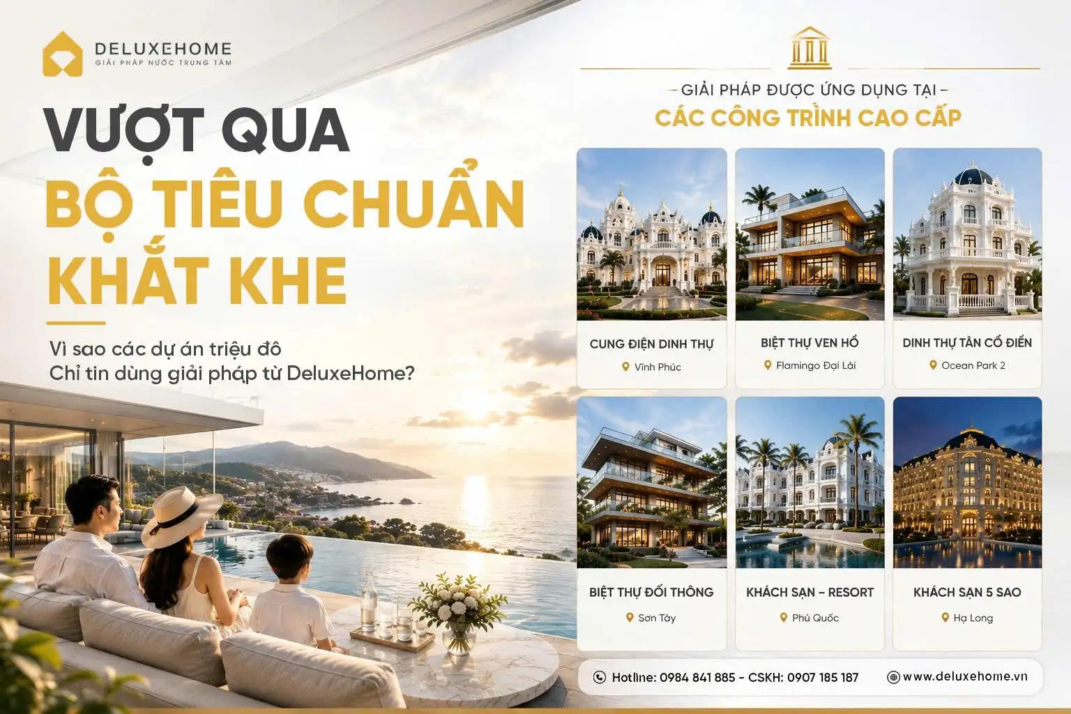 Giải Pháp Nước DeluxeHome: Thiết kế hệ thống nước theo từng công trình