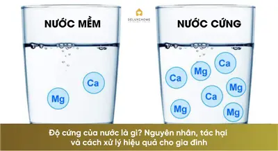Độ cứng của nước là gì? Nguyên nhân, tác hại và cách xử lý hiệu quả cho gia đình