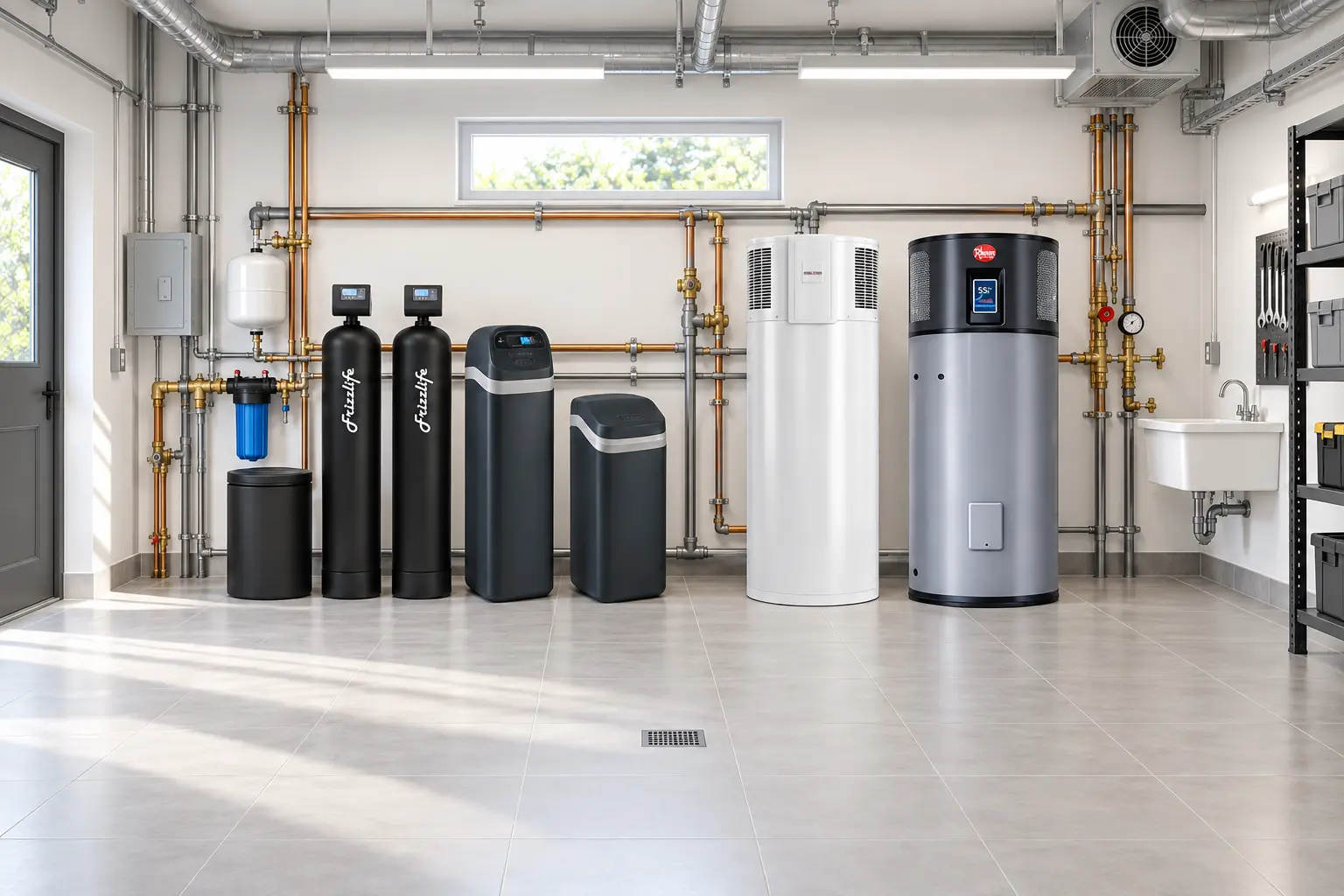 Giải pháp nước trung tâm DeluxeHome kết hợp lọc nước và nước nóng