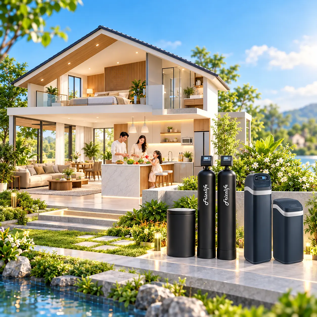 Lọc nước đầu nguồn cho biệt thự và nhà phố