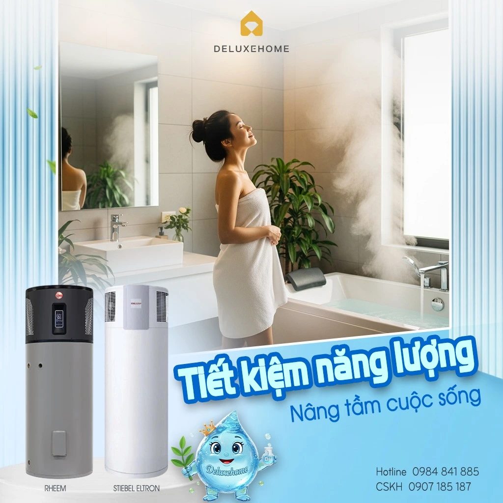Giải pháp nước nóng trung tâm Rheem & Stiebel Eltron từ DeluxeHome