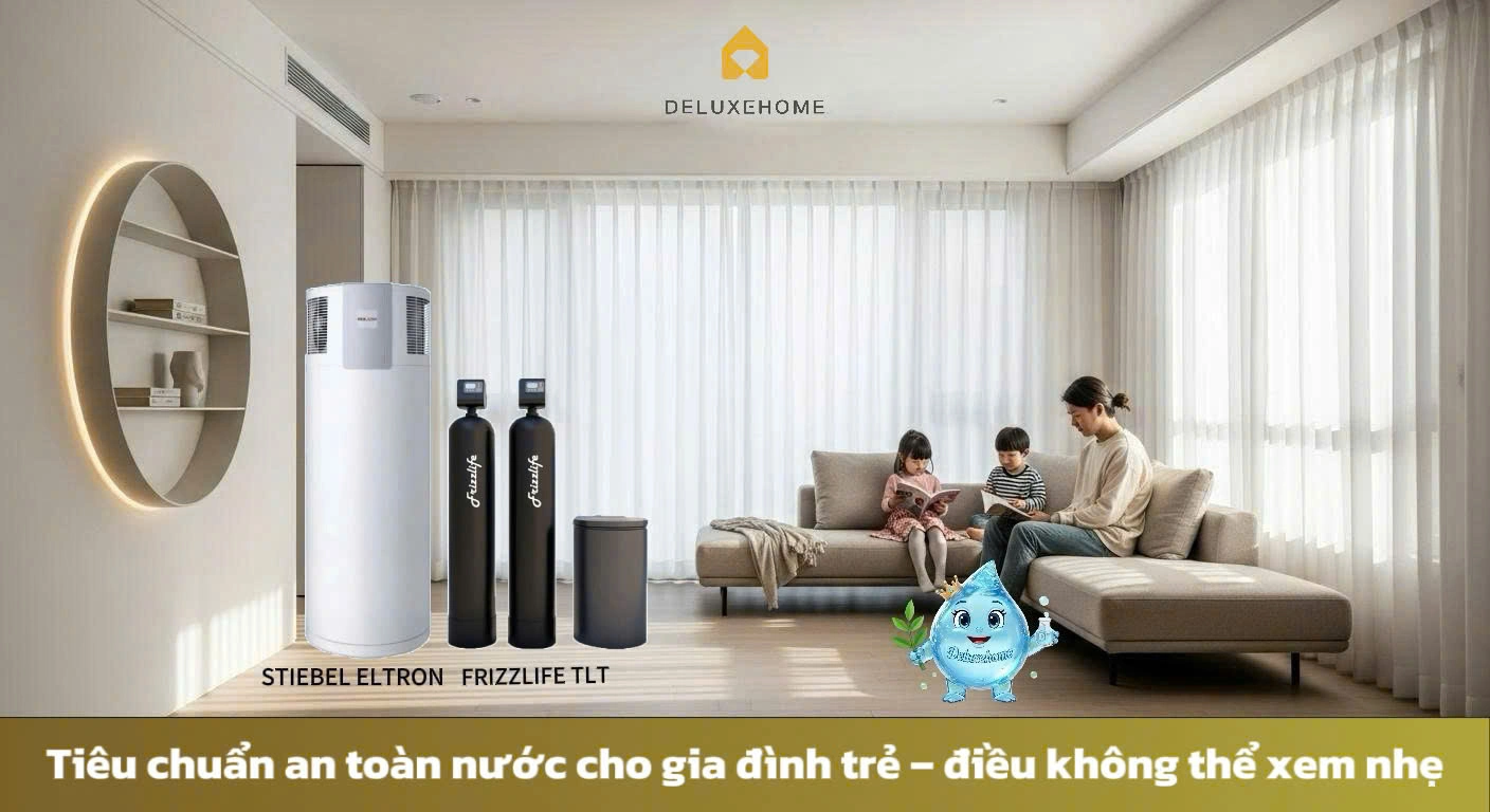 Tiêu chuẩn an toàn nước cho gia đình trẻ – điều không thể xem nhẹ