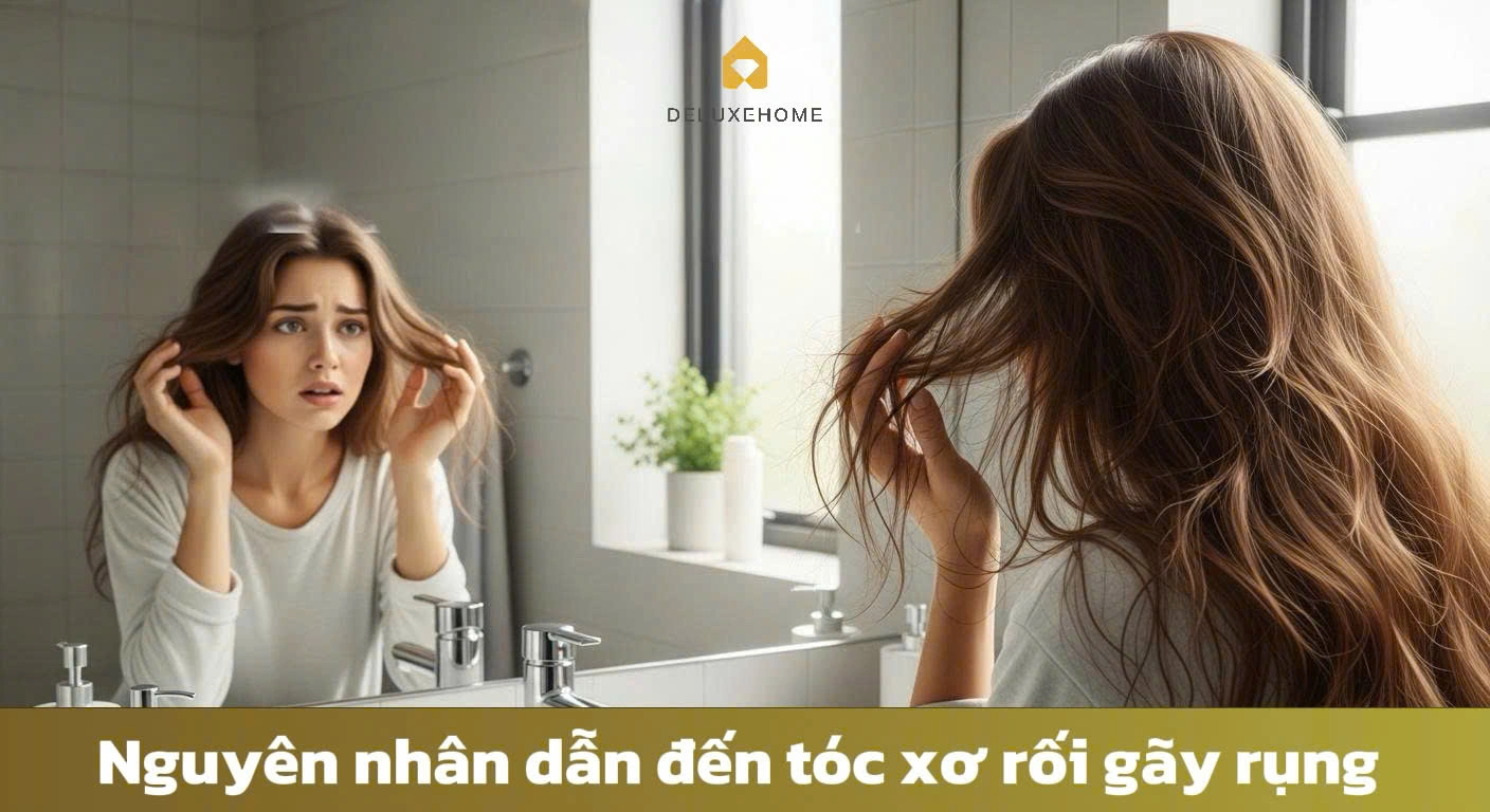 Nguyên nhân dẫn đến tóc xơ rối gãy rụng