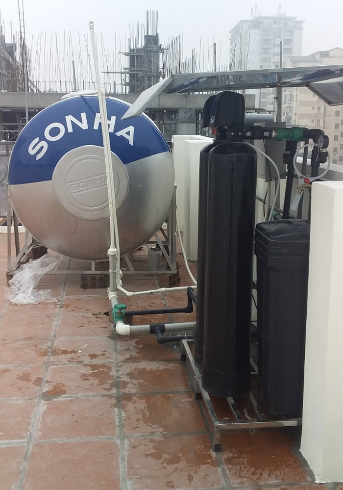 lọc tổng, hệ thống lọc tổng, lọc tổng trung tâm, Nhà liền kề chị An