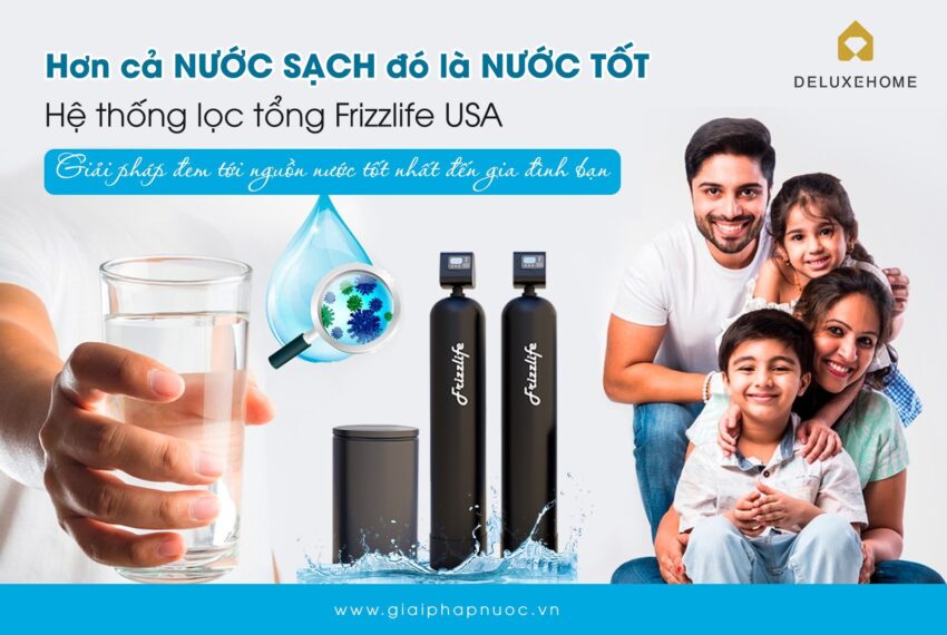 Hệ thống lọc tổng FRIZZLIFE (USA) – Sản phẩm lọc tổng được ưa chuộng nhất hiện nay