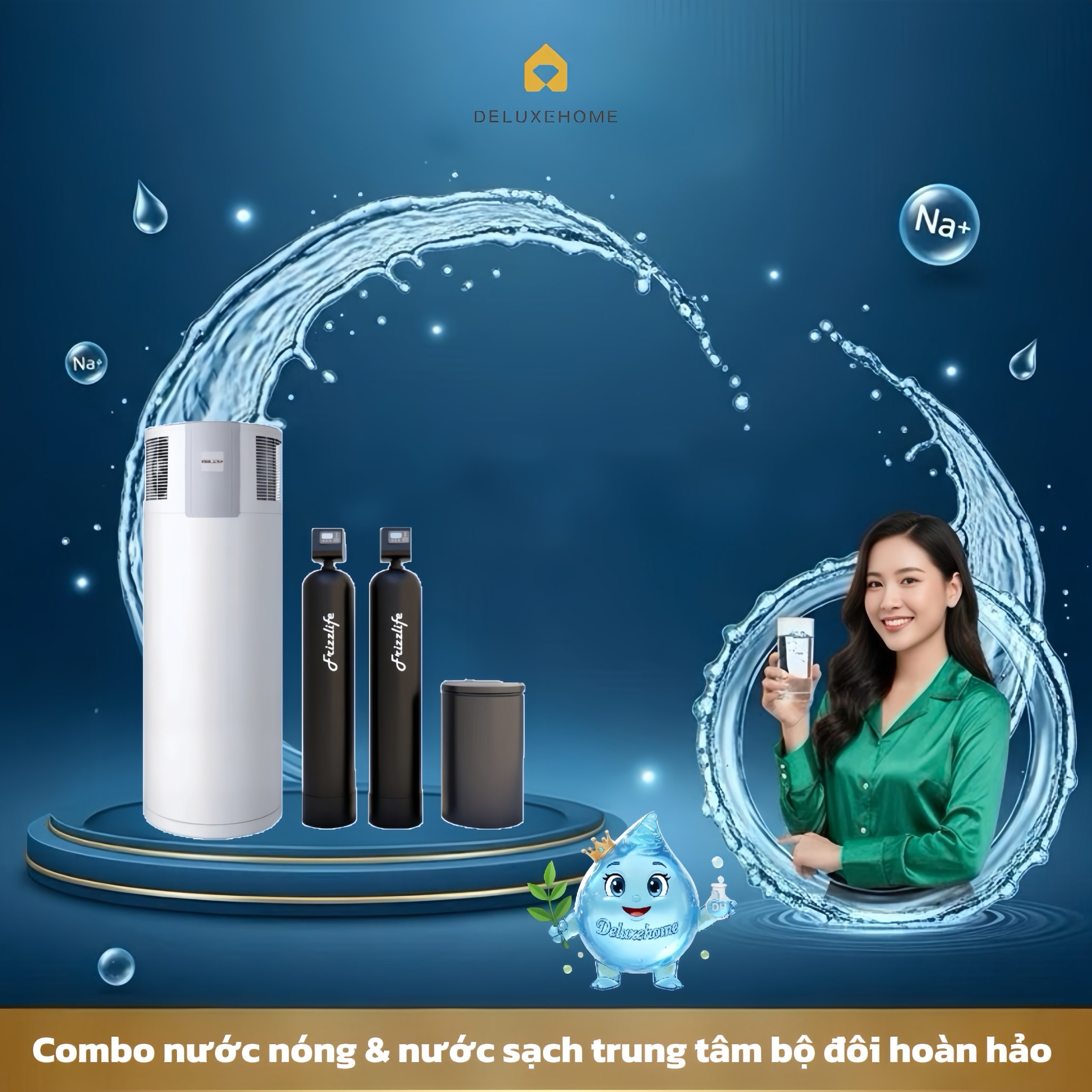 Combo nước nóng & nước sạch trung tâm – bộ đôi  mùa đông hoàn hảo