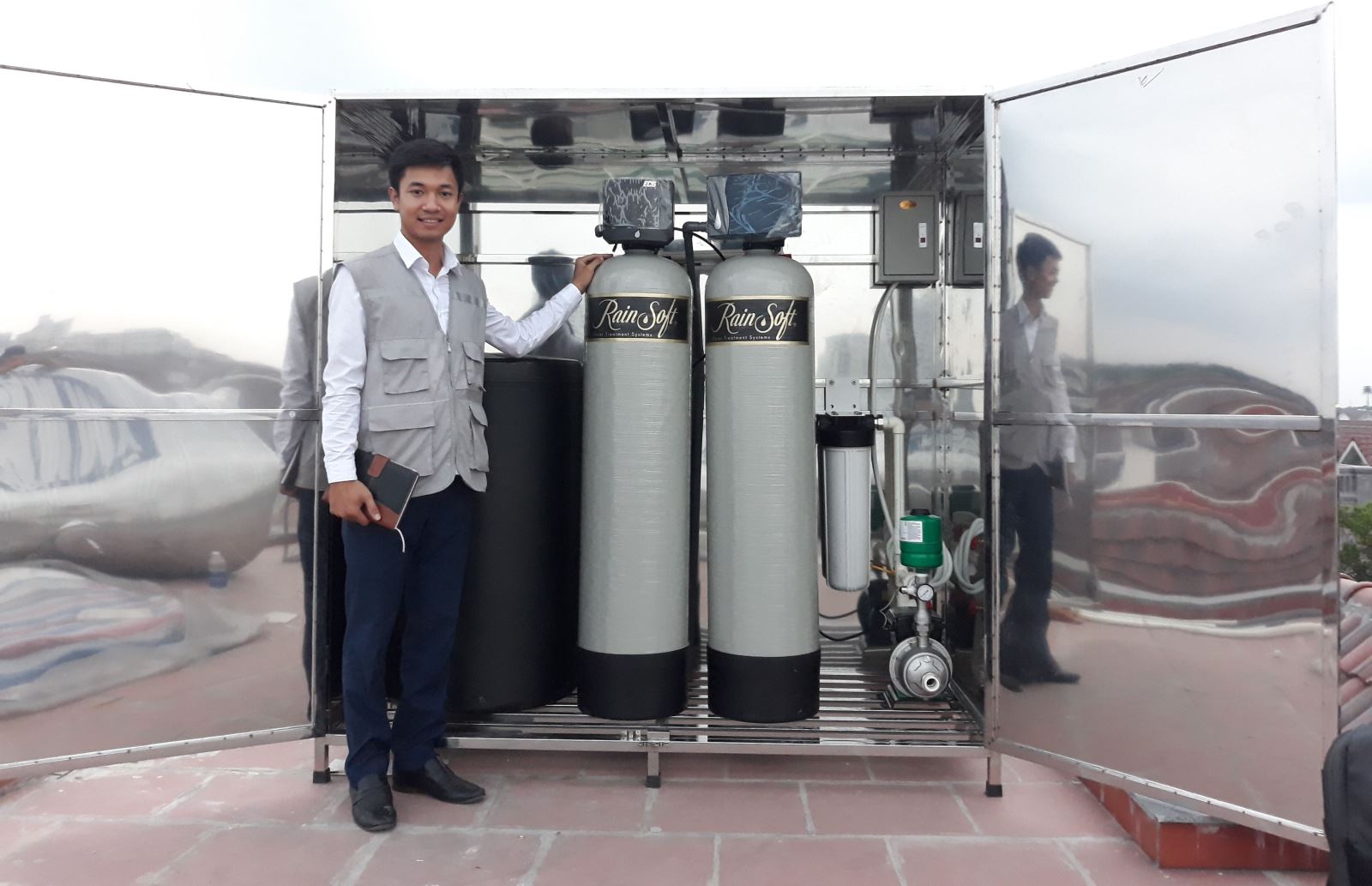 lọc tổng, hệ thống lọc tổng, lọc tổng trung tâm, biệt thự bà Linh