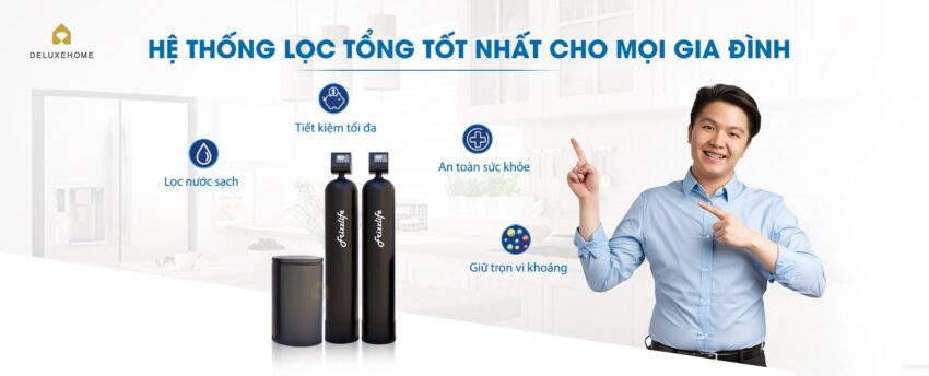 lọc tổng, hệ thống lọc tổng, lọc tổng trung tâm, nước nóng trung tâm